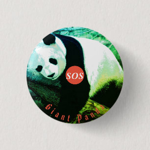 Abzeichen rond Panda Button