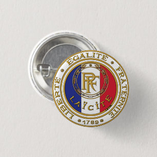 Abzeichen rond, Républicain laïc Button