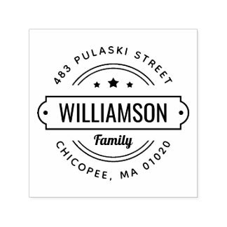 Abzeichen-Rücksendeadresse-Briefmarke Permastempel