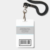 Abzeichen-Scanner-Code des Arztes oder Pflegeperso Ausweis (Rückseite mit Lanyard)