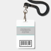 Abzeichen-Scanner-Code des Arztes oder Pflegeperso Ausweis (Rückseite mit Lanyard)