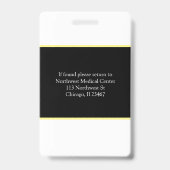 Abzeichen-Scanner-Code des Fotos Ausweis (Rückseite)