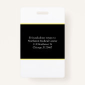 Abzeichen-Scanner-Code des Fotos Ausweis (Rückseite)