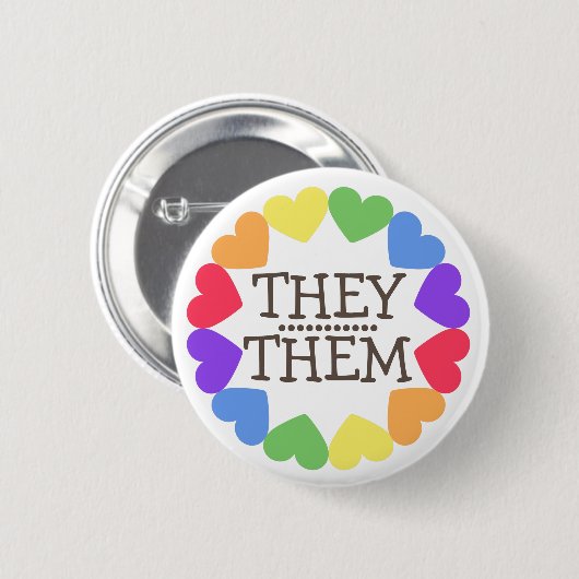 ABZEICHEN-Schaltfläche "PRIDE PRONOUN" Button (Vorne & Hinten)