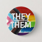 ABZEICHEN-Schaltfläche "PRIDE PRONOUN" Button (Vorderseite)