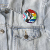 ABZEICHEN-Schaltfläche "PRIDE PRONOUN" Button (Beispiel)