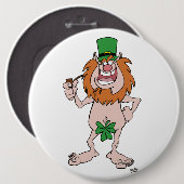 Abzeichen St Patrick Leprechaun Button (Vorne & Hinten)