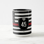 Abzeichen # Thin Red Line Flag Tasse (Zentrum)