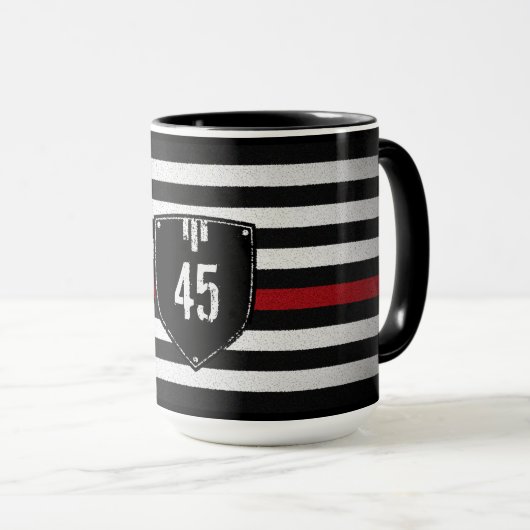 Abzeichen # Thin Red Line Flag Tasse (VorderseiteRechts)