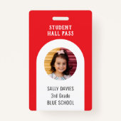 Abzeichen "Toilet Pass" | Wiederverwendbare Schulb Ausweis (Vorderseite)