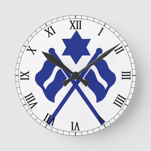 Abzeichen-Uhr Runde Wanduhr (Vorderseite)