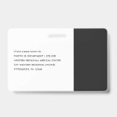 Abzeichen und Logo für die Farbblockkennzeichnung Ausweis (Rückseite)