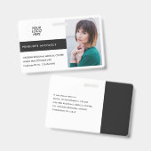 Abzeichen und Logo für die Farbblockkennzeichnung Ausweis (Vorder- & Rückseite)