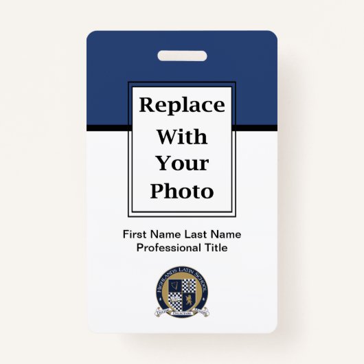 Abzeichen und Strichcode für Logos von Mitarbeiter Ausweis (Vorderseite)