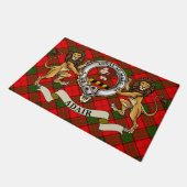 Abzeichen und Tartan des Clans Adair Fußmatte (Schrägansicht)
