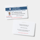 Abzeichen Unternehmen|Fachmann|Geschäft|Kundenbüro Ausweis (Vorder- & Rückseite)