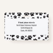 Abzeichen Veterinäreinrichtung Ausweis (Rückseite)