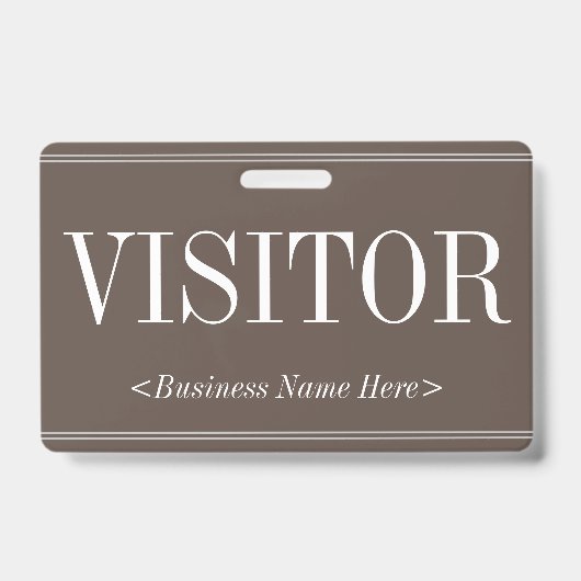 Abzeichen "VISITOR" Ausweis (Vorderseite)