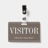 Abzeichen "VISITOR" Ausweis (Vorderseite mit Clip)