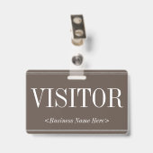 Abzeichen "VISITOR" Ausweis (Rückseite mit Clip)