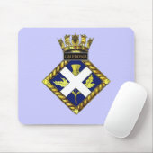 Abzeichen von HMS Caledonia Mousepad (Mit Mouse)