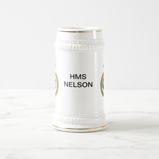 Abzeichen von HMS Nelson Bierglas (Mittel)