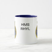 Abzeichen von HMS Rhyl Tasse (Zentrum)