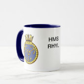 Abzeichen von HMS Rhyl Tasse (Vorderseite Links)