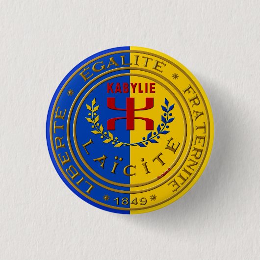 Abzeichen vor Kabylie laïque Button (Vorderseite)
