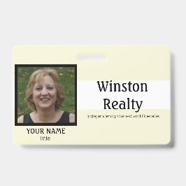 Abzeichen-VORLAGE mit Foto-ID Ausweis