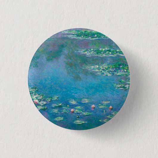 ABZEICHEN: "WASSERLILIEN" NACH MONET BUTTON (Vorderseite)