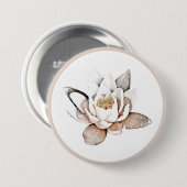 ABZEICHEN: WHITE LOTUS BUTTON (Vorne & Hinten)