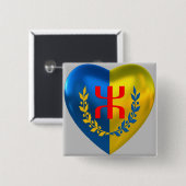 Abzeichen wie freie Kabylia Button (Vorne & Hinten)