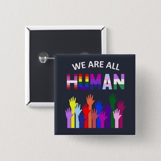 Abzeichen - Wir sind alle Menschen Button (Vorne & Hinten)