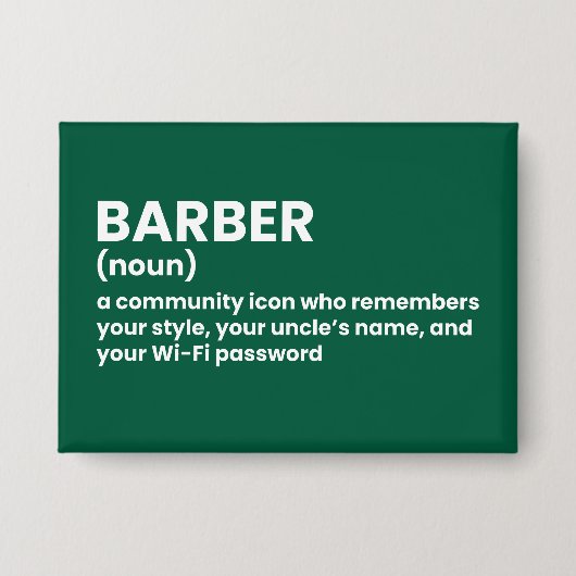 Abzeichen zur Barberdefinition Button (Vorderseite)