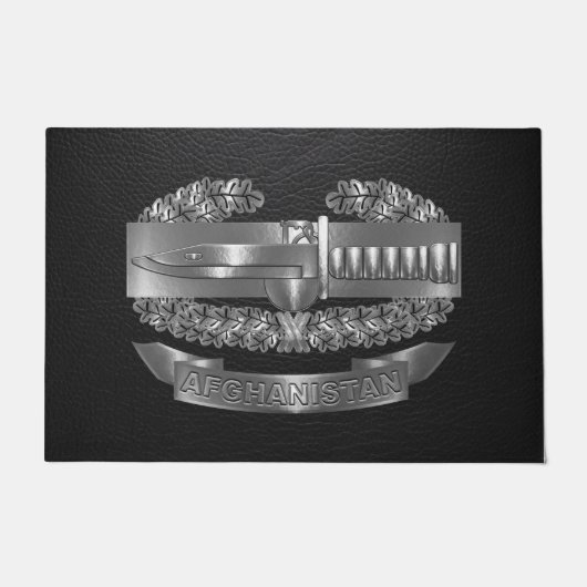 Abzeichen zur Bekämpfung Afghanistans Veteran Fußmatte (Vorderseite)