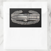 Abzeichen zur Bekämpfung Rechteckiger Aufkleber (Tasche)