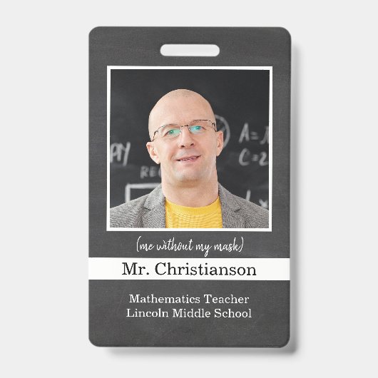 Abzeichen zur Identifizierung von Schullehrern Ausweis (Vorderseite)