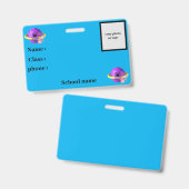 Abzeichen zur Schulidentität Ausweis (Vorder- & Rückseite)