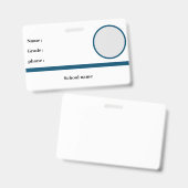 Abzeichen zur Schulidentität Ausweis (Vorder- & Rückseite)