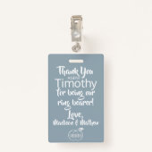 Abzeichen zur Sicherheit von Trägerraketen Ausweis (Rückseite mit Klammer)