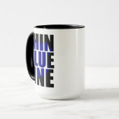 Abzeichen zur Unterstützung der Polizei in Thin Bl Tasse (Vorderseite Links)