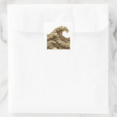 Abziehbarer silberner abstrakter quadratischer Auf Aufkleber (Tasche)