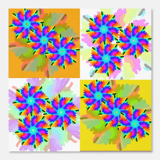 Abziehbild 7 - Mystische Blume Tapete (Vorderseite)