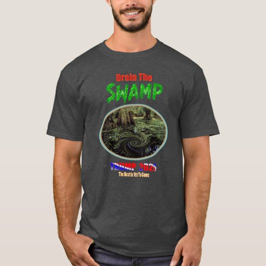 Abziehen der SWAMP-TRUMP 2020 Männer T-Shirt (Vorderseite)