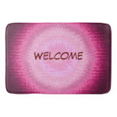 Abziehvitrake, rosa Textur. Badezimmermatte Badematte (Vorderseite)