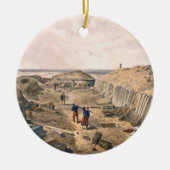 Abzugsgraben der Bastion du Mat, Platte von 'Seat Keramikornament (Vorne)