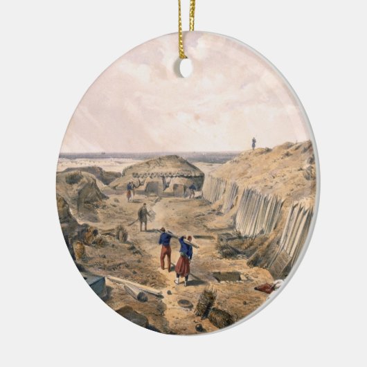 Abzugsgraben der Bastion du Mat, Platte von 'Seat Keramikornament (Links)