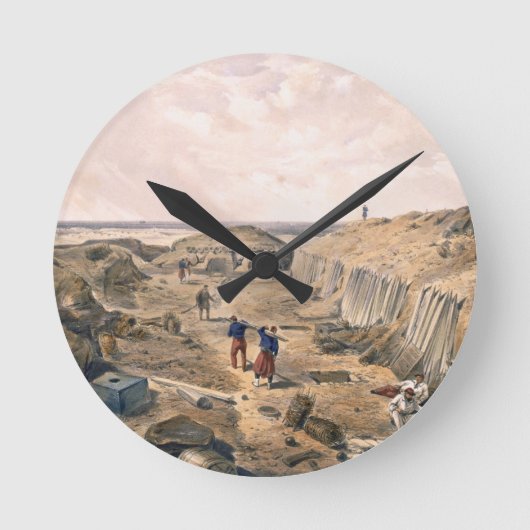 Abzugsgraben der Bastion du Mat, Platte von 'Seat Runde Wanduhr (Vorderseite)