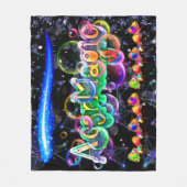 Ac3rMagic-Party-Blasen Fleecedecke (Vorderseite)